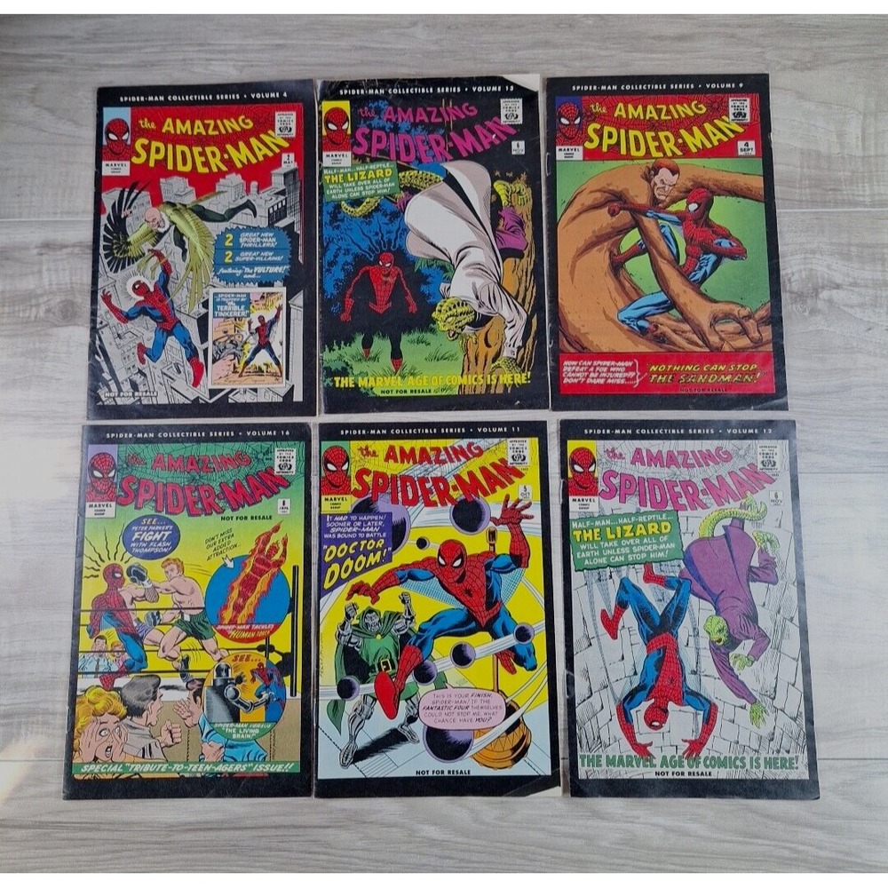 Collectible Series Volumes 4-9-11-12-13-16 REPRINT Amazing Spider-Man Marvel